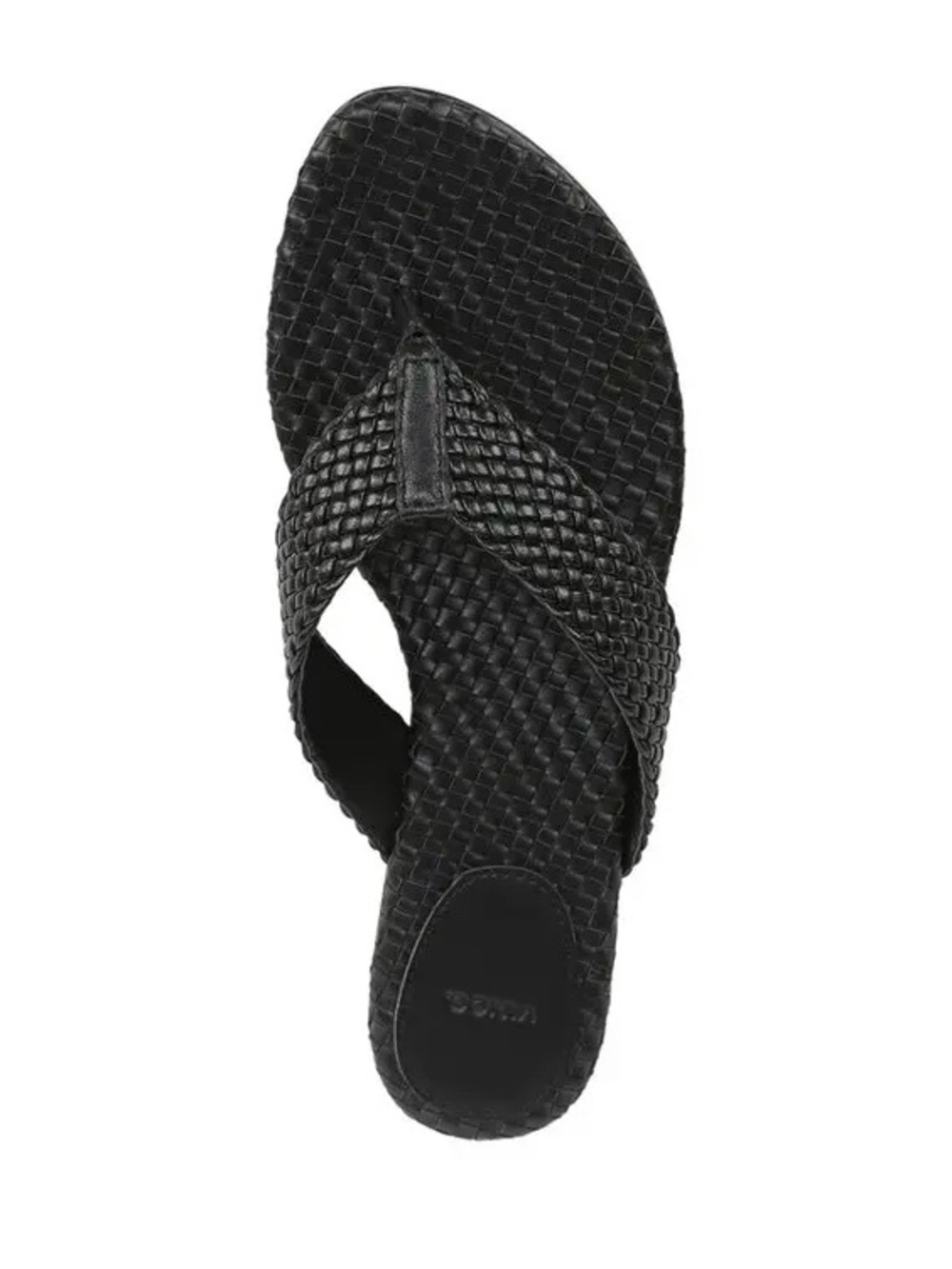 Vince Lotus Woven Leather Thong Sandals